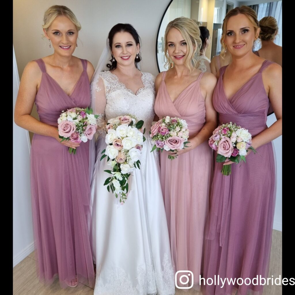 Bridal hairstyling Bridal makeup artist Brisbane
