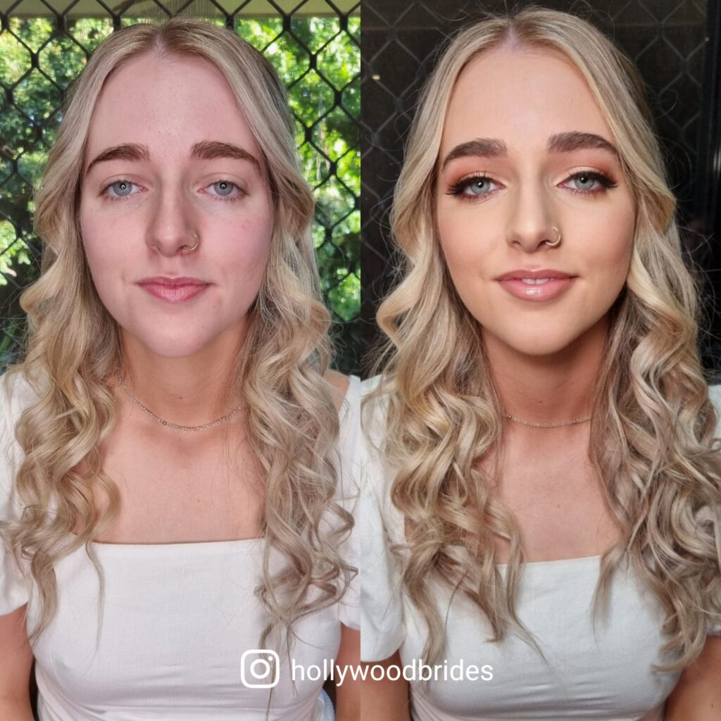 Bridal hair and makeup looks