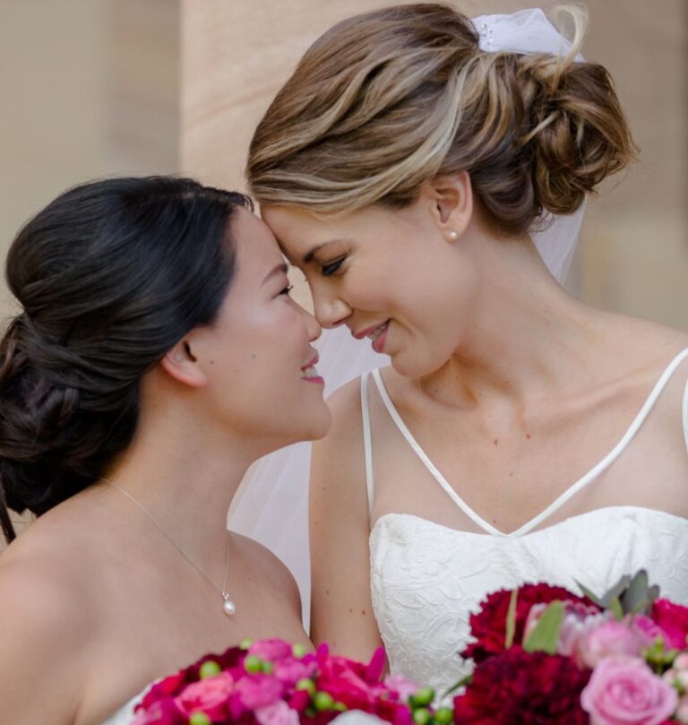 Same Sex Wedding Hair And Makeup